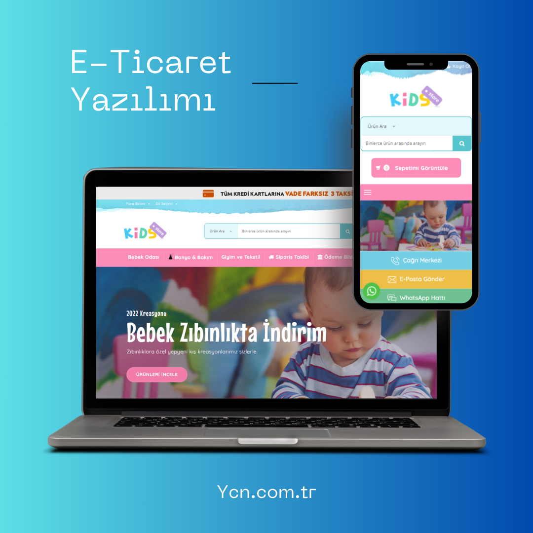 Çocuk ürünleri e-ticaret yazılımı